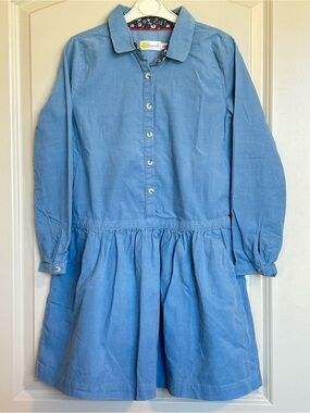 9-10Y Johnnie B Long Sleeve Corduroy Dress